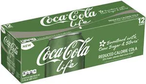Coca Cola Life Reduced Calorie with Stevia 12 Oz Cans - 24 Pack — photo 4