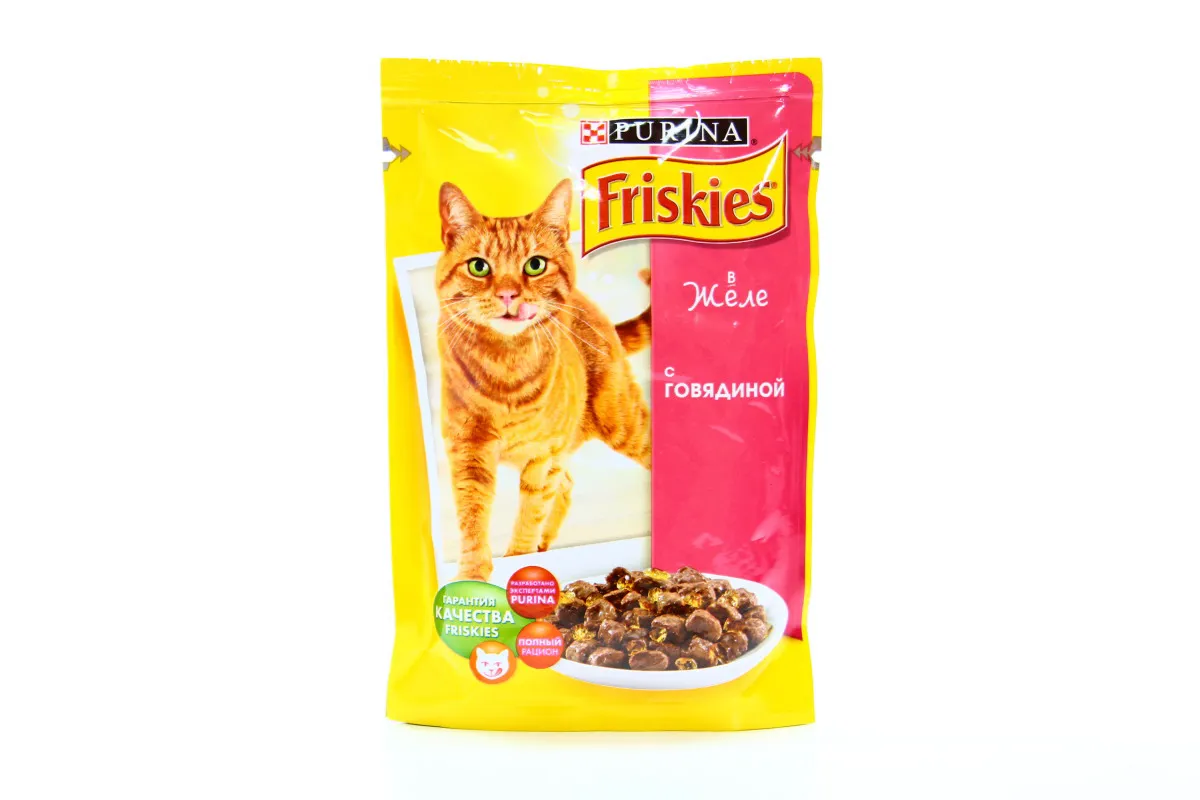 Friskies Wet Cat Food with Beef in Jelly 100g
