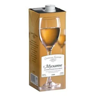 White Wine Prazdnichnaya Kollektsiya Muscat Semi-Sweet 1000ml — photo 8
