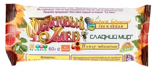 Sladkyi Myr Fruit Bread Bar Fig Sunflower 60g — photo 2