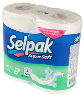 Selpak Super Soft Toilet Paper 4pcs — photo 10