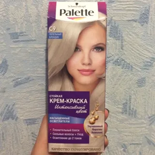 Palette Hair Dye C9 Ash Blonde — photo 4
