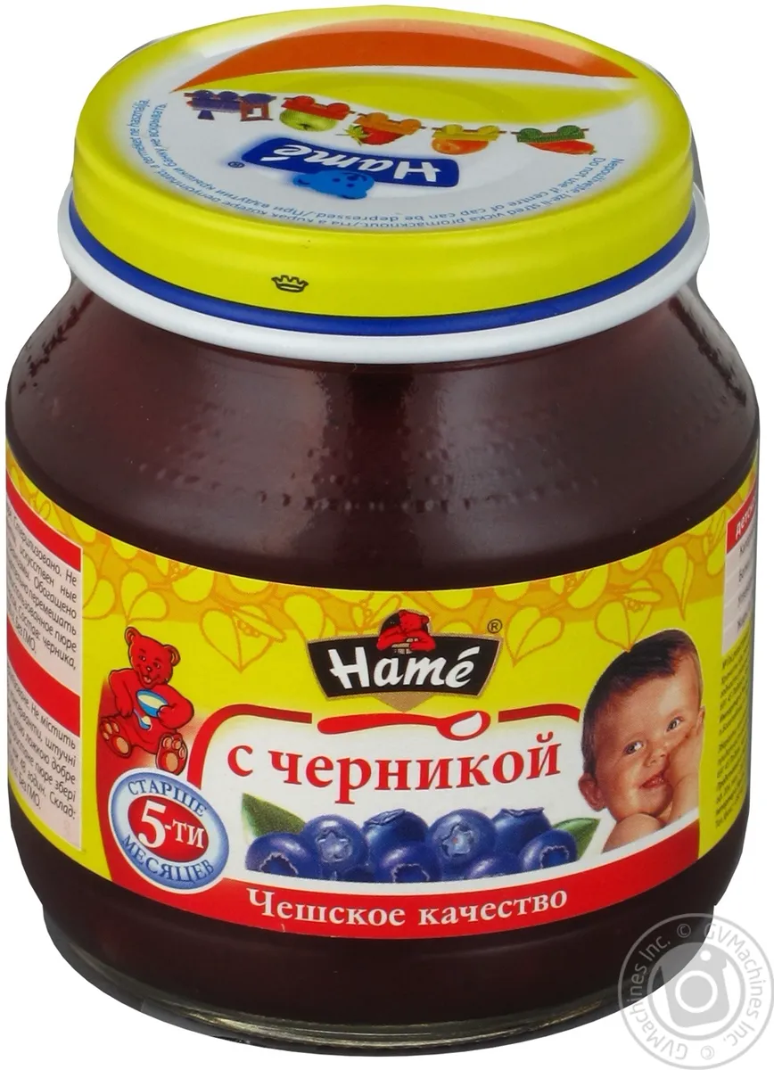 Фруктове пюре HAMÉ S.r.o. Чорниця для дітей з 5 місяців 125г