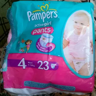 Pampers Active Girl Pants Maxi 4 diapers for girls 9-14kg 23pcs — photo 9