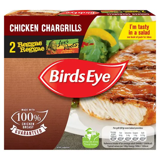 Birds Eye 2 Reggae Reggae Chargrilled Chicken Frozen