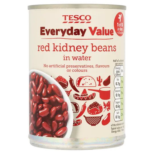 Tesco Квасоля темно-червона 400г