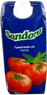 Sandora Tomato Juice with Salt Tetra Pak 500ml — photo 3