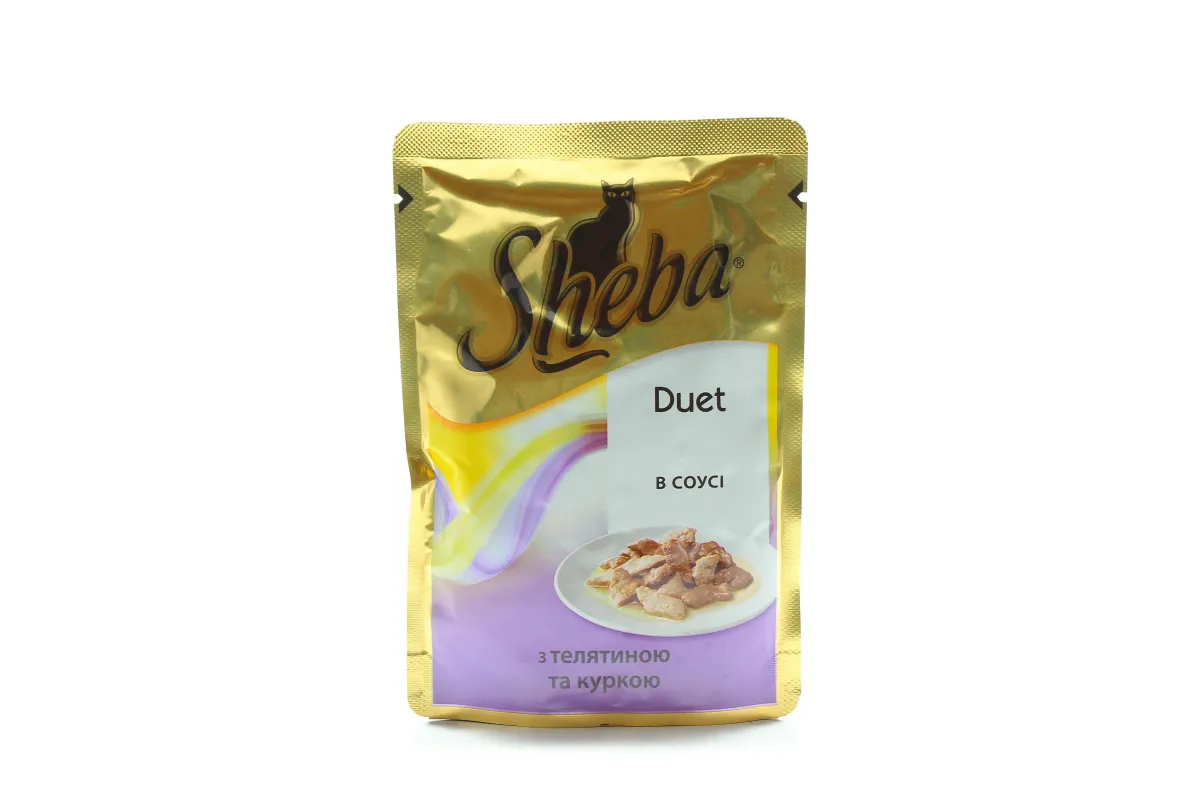 Sheba Duet Veal and Chicken in Sauce Cat Pouch 85g