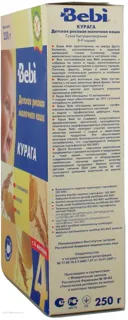 Каша дитяча Bebi Курага рисова молочна суха швидкорозчинна 250г — фото 3