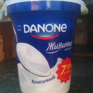 Danon Zhyvynka Classic Yogurt 1.7% 340g Plastic Cup — photo 4