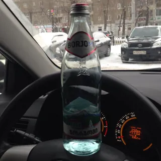 Borjomi Strongly Sparkling Mineral Water Glass Bottle 0.5L — photo 16