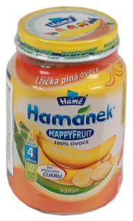 Hame Hamanek Banana Fruit Puree for Children from 4 Months Glass Jar 190g — photo 2