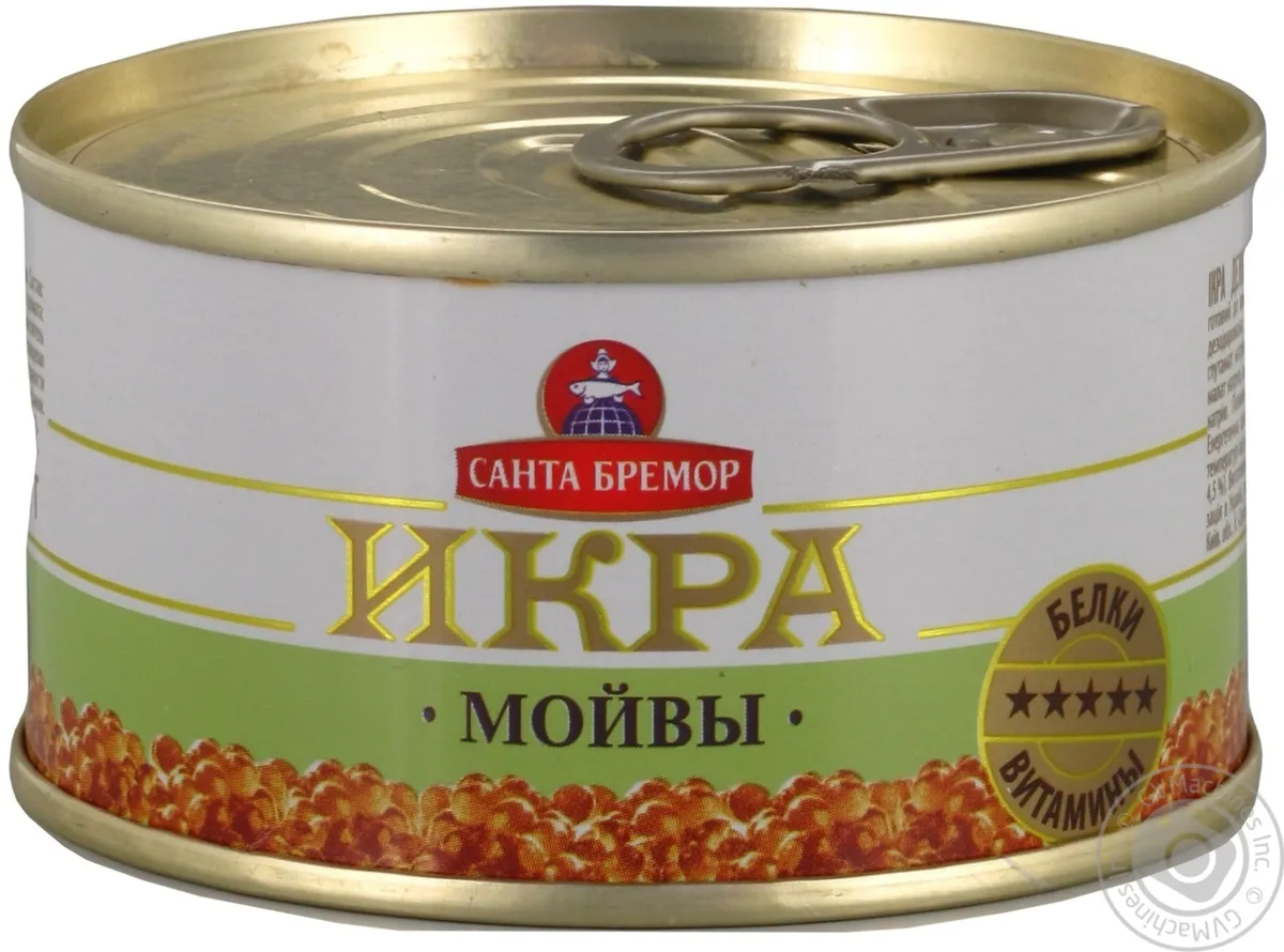 Ікра мойви Santa Bremor Люкс делікатесна жесть 110г