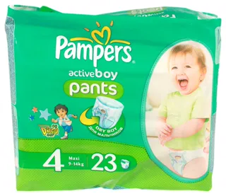 Pampers Active Boy Pants Maxi 4 Boys 9-14kg 23pcs — photo 2