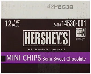 Hersheys Mini Chips Semi-Sweet Chocolate 12 oz Bag (Pack 12) — photo 5
