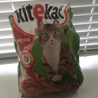 Kitekat dry cat food Meat feast 400g — photo 9