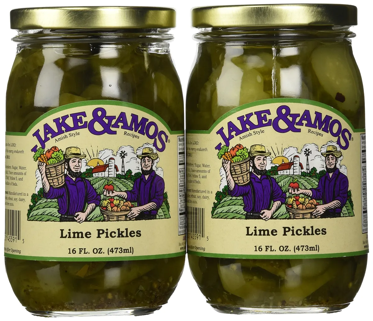 Jake & Amos Солоні лимони, 2 по 16 унцій