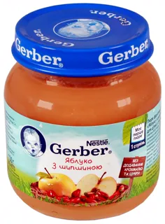 Gerber Puree Apple+Rosehip 130g — photo 4