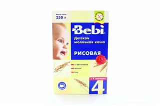 Молочна каша для дітей Рисова Колинський завод з 4 місяців 250г картонна упак. — фото 3