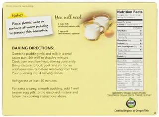 European Premium Organic Chocolate Pudding, 3.5 oz (Pack of 12) — photo 5