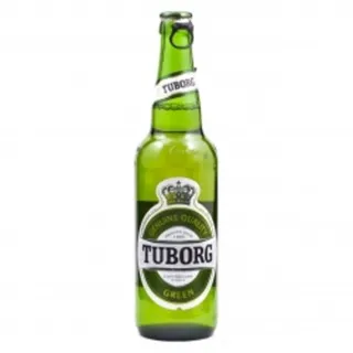 Tuborg Green Light Beer Glass Bottle 0.5L — photo 3