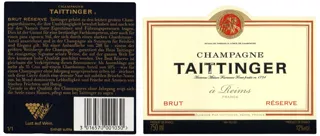Taittinger Brut Reserve Champagne 0.75L — photo 7