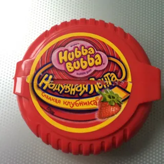 Hubba Bubba Chewing Gum (Strawberry, unwrapped) RF — photo 4
