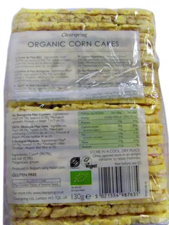 Clearspring Organic Corn Cakes Gluten Free — photo 3