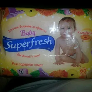Superfresh Baby Wipes 60pcs — photo 3