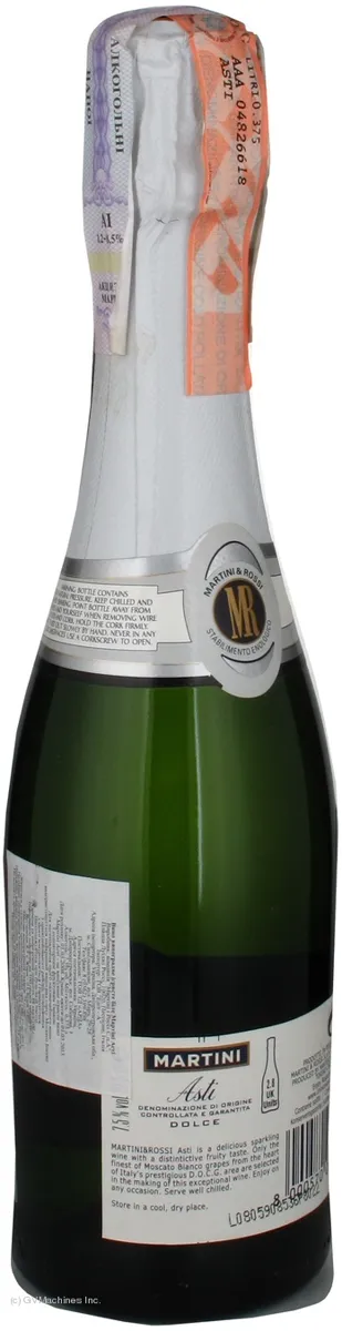 Martini Asti sparkling white sweet wine 7.5% 375ml