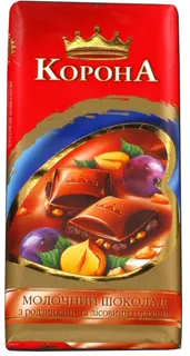 Korona Milk Chocolate with Raisins and Hazelnuts 100g — photo 2
