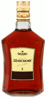 Shabo Ukraine Cognac 5 Stars 0.5L Glass Bottle — photo 4