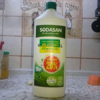 Sodasan Organic Lemon Dishwashing Liquid Concentrate 1L — photo 4