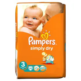 Pampers Simply Dry Diapers Size 3 Basic Updates