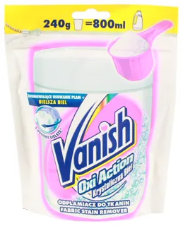 Vanish Oxi Action Stain Remover Crystal White 240g — photo 4