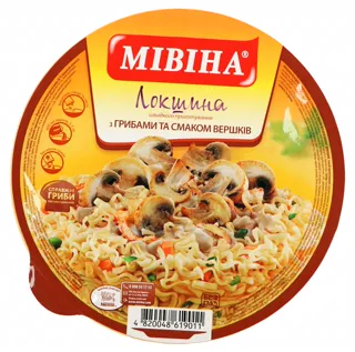 Mivina Homemade Noodles with Mushrooms and Cream Flavor Cup 110g — photo 2