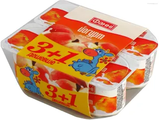 Fanny Peach Yogurt 1.5% Plastic Cup 4x120g — photo 3