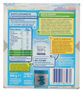 Jogurcik Pear Yogurt 4x100 Nestle 400g — photo 4