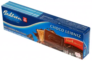 Balhsen Choco Leibnitz Butter Cookies Covered with Dark Chocolate 125g — photo 2