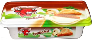 Vesela Korivka processed cheese with mushrooms 60% square tub 180g — photo 5