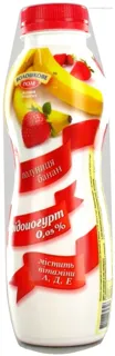 Voloshkove Pole Bifidoyogurt strawberry banana 0.05% bottle 430g — photo 6
