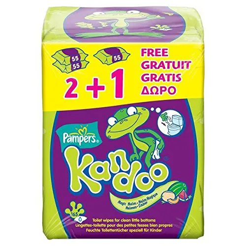 Kandoo Melon Baby Wipes 3 x 55 pcs