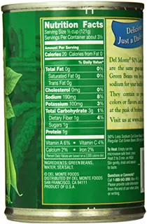Del Monte Green Beans with 50% Less Salt, 14.5 oz — photo 4