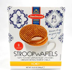 Daelmans Dutch Stroopwafels with honey, cinnamon and Bourbon vanilla Real 10.94 oz Gift box — photo 2