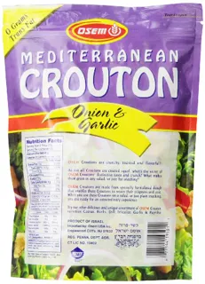 Osem Mediterranean Croutons, Onion & Garlic, 5.25 oz (Pack of 8) — photo 3