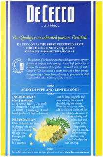 De Cecco Acini di Pepe Pasta, 16 oz (5 pack) — photo 15