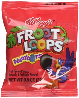 Kelloggs Froot Loops - Fruit Snacks Letters & Numbers (50) Bags — photo 9