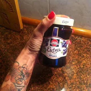 Shvartau Ekstra Blueberry Jam, jar 340g — photo 3