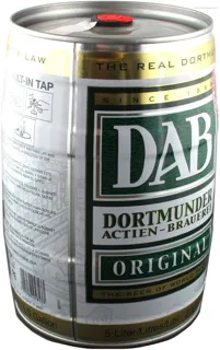 Dab Dortmunder Light Filtered Beer 5% 5L Can Keg — photo 5