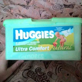 Huggies Ultra Comfort Natural Baby Wipes Container 64 pcs — photo 2